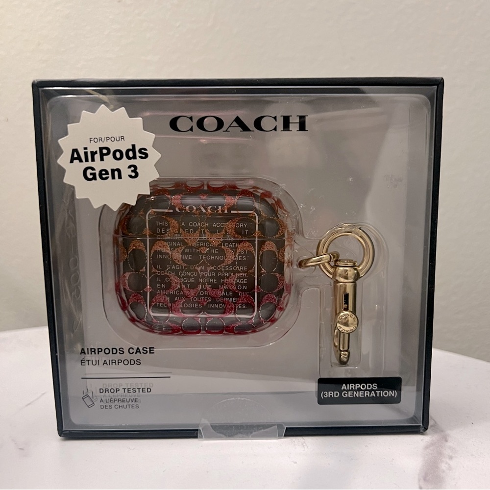 COACH AirPod case